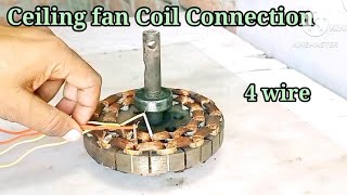 ceiling fan coil connection 4 wire ceiling fan coil connection [upl. by Naerad]