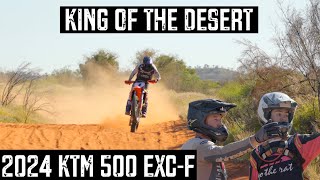 2024 KTM 500 EXCF KING OF THE DESERT [upl. by Goddart]