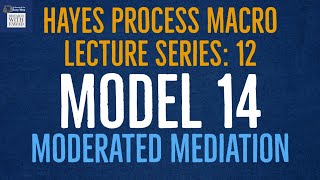 12 SPSS Hayes Process Macro  Model 14  Moderated Mediation [upl. by Trah]