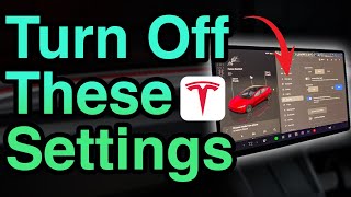 Tesla Settings to TURN OFF Before You Drive [upl. by Porush186]