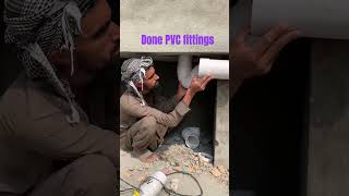 Done PVC fittings plumbing works vairalshort please subscribemychannel please [upl. by Mettah]