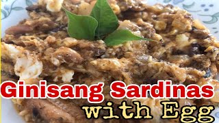 Ginisang Sardinas with Egg  Ginisang Sardinas [upl. by Odlavu]