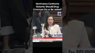 Hontiveros Confronts Duterte Should Drug Criminals Die or Be Jailed duterte hontiveros senate [upl. by Lj]