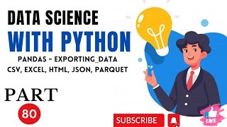 Pandas80exportingdata Data Science With Python HINDI [upl. by Kannan]