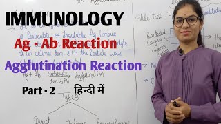 AgAb Reaction part2  Agglutination Reaction  Immunology  By Manisha maam [upl. by Naraj]