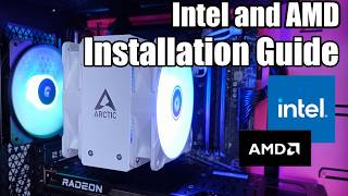 How to install the Arctic Freezer 36 ARGB CPU Cooler  AMD and Intel Step by Step Guide [upl. by Lajes]