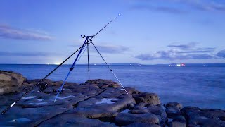 Night session fishing low tide in South Wales [upl. by Eislek691]