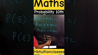 Probability maths class10 ncert hbtuitionclasses [upl. by Atnoed]