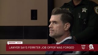 Tim Ferriters job offer is forgery lawyer says [upl. by Haskel]