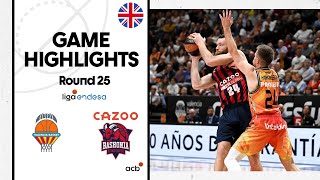 Valencia Basket  Cazoo Baskonia 8185 GAME HIGHLIGHTS  Liga Endesa 202223 [upl. by Pohsib]