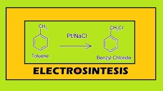 Electrosíntesis de Cloruro de Bencilo [upl. by Ecilef]