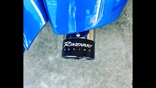 Installing the RineHart Racing Slip On Exhaust on my 2021 IndianMotorcycle Chieftain Limited [upl. by Mohkos]