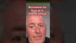 Boicotearon los foros poderjudicial claudiasheinbaum cuatrot morena reformajudicial prian pan [upl. by Uyr]