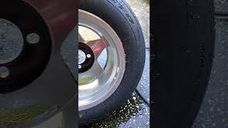 TurboVids  Datsun 240z WideBody tire leaking around the bead lip [upl. by Anigger]