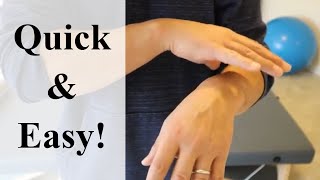 Super Simple Exercise For Carpal Tunnel  Feldenkrais Style [upl. by Krystyna]