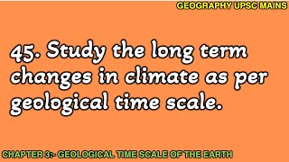 345 LongTerm Climate Changes in Geological Time Scale  An Analysis [upl. by Nirb]