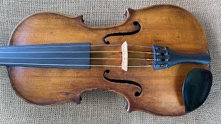 SOLD Old Violin 1247 Christian Wilhelm Seidel 1840s WONDERFUL Ancient Sweet Tone [upl. by Lairret]