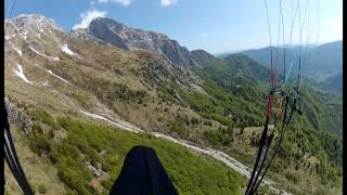 1GVB in Slowenien Kobarid Stol Tolmin Kobala Gleitschirm Gopro Hero2 [upl. by Rutra]