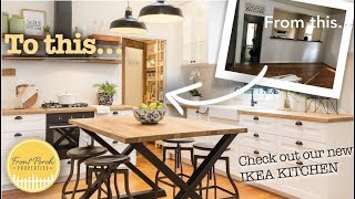 How to build a STUNNING but CHEAP kitchen  Affordable IKEA DIY kitchen Tutorial [upl. by Valoniah]