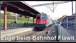 Zugsichtungen beim Bahnhof Flawil Kanton St Gallen Schweiz 2022 [upl. by Koch118]