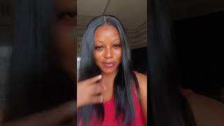 AliExpress Glueless Wig Review talktohair shortsafrica gluelesswig [upl. by Atirrehs]