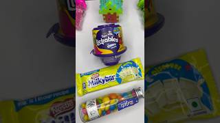 Milkybar Chocolate amp Gems Dairy Milk Lickables shorts youtubeshort shortsvideoviral [upl. by Lemart]