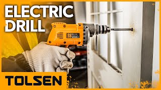 TOLSEN 450W Electric Drill Variable Speed Reversible Drill [upl. by Anaiuq]