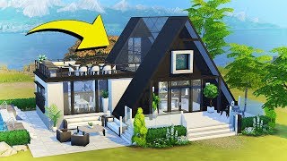 HOW TO AFRAME ROOFHOUSE  The Sims 4  Tutorial [upl. by Cirilo]