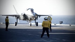 Japan readies fighter capability onboard carrier Kaga off San Diego coast [upl. by Avitzur353]