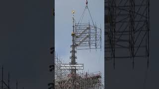 Notre Dame Cathedral scaffolding begins to come down [upl. by Shirley]