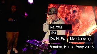 NaPoM aka Dr NaPe LIVE LOOPING at the 3rd Beatbox House Party [upl. by Azil]