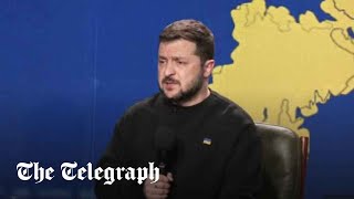 In full Ukrainian President Zelensky speaks to media  English translation [upl. by Brenna48]