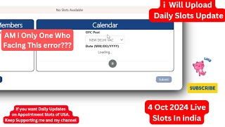 US Visa Slots Booking Error 4 Oct 2024  Are You facing Same Error  US Visa Scheduling Error Facing [upl. by Ehsom]