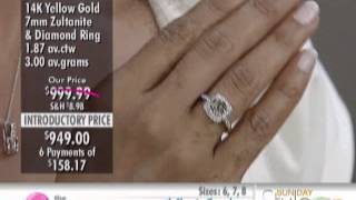 14K Yellow Gold 7mm Zultanite amp Diamond Ring at The Shopping Channel 458555 [upl. by Burk885]