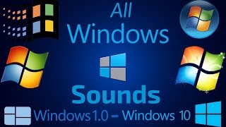 All Windows Sounds  Windows 10  Windows 10 [upl. by Joon]