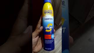 Coppertone sport sunscreen spray spf 50 sunscreen summer skincare ytshort [upl. by Liris]