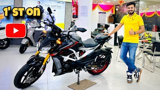 TVS Apache RTR 310 Black 🔥 First impressions 🫡 10  New Features ❓Price  All Models  rtr 310 [upl. by Romonda308]