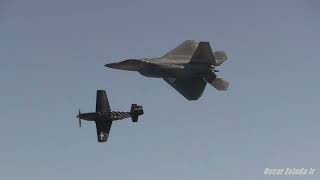 F22 Raptor Demo w FLARES  P51 Mustang Heritage Flight amp More MCAS Miramar Airshow 2024 [upl. by Lancelot]