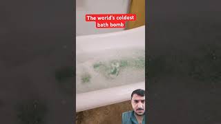 The Worlds coldest Bath Bomb 🥶 funny ice [upl. by Keynes]