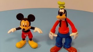 DISNEY PARKS MICKEY amp GOOFY MAGNETIC BUILDABLE MINI FIGURES TOY REVIEW [upl. by Koy]