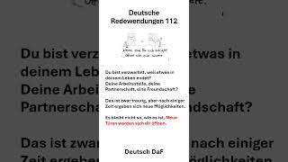 Deutsche Redewendungen 112 deutsch lerne sprache [upl. by Rowell426]