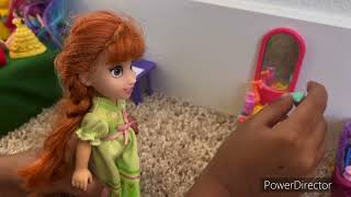 Morning routineElsa and anna breakfast time😀sleepy doll elsa anna ytviral [upl. by Hazard]