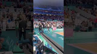 Dwyane Wade Records LeBron Walking Out To Perform Dunk During Paris Olympics [upl. by Hopper809]