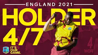 Holder Takes Incredible FOUR Wickets for just SEVEN Runs 🤯  West Indies Men v England T20I 2022 [upl. by Llenrub116]