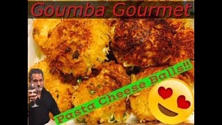 Best Pasta Cheese Balls Fried Capellini Balls fried pasta MikeyDGoumbaGourmet [upl. by Notaek]