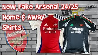 DHGate Cheap Fake Arsenal 2425 Home amp Away Football Shirts  Before it’s been released [upl. by Nata]