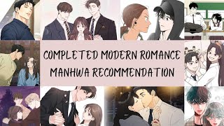 30 Completed Modern Romance  Manhwa Recommendation [upl. by Atlas]