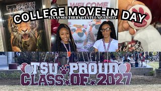 FRESHMAN HBCU MOVE IN DAY💞 TEXAS SOUTHERN UNIV 🐅 [upl. by Lose]