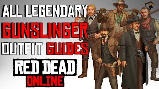 Every Legendary Gunslinger Cigarette Card Outfit  Red Dead Online Outfit Guides [upl. by Orferd34]