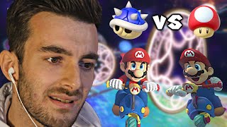 CARAPACES BLEUES VS CHAMPIGNONS dans Mario Kart 8 Deluxe [upl. by Lindahl180]